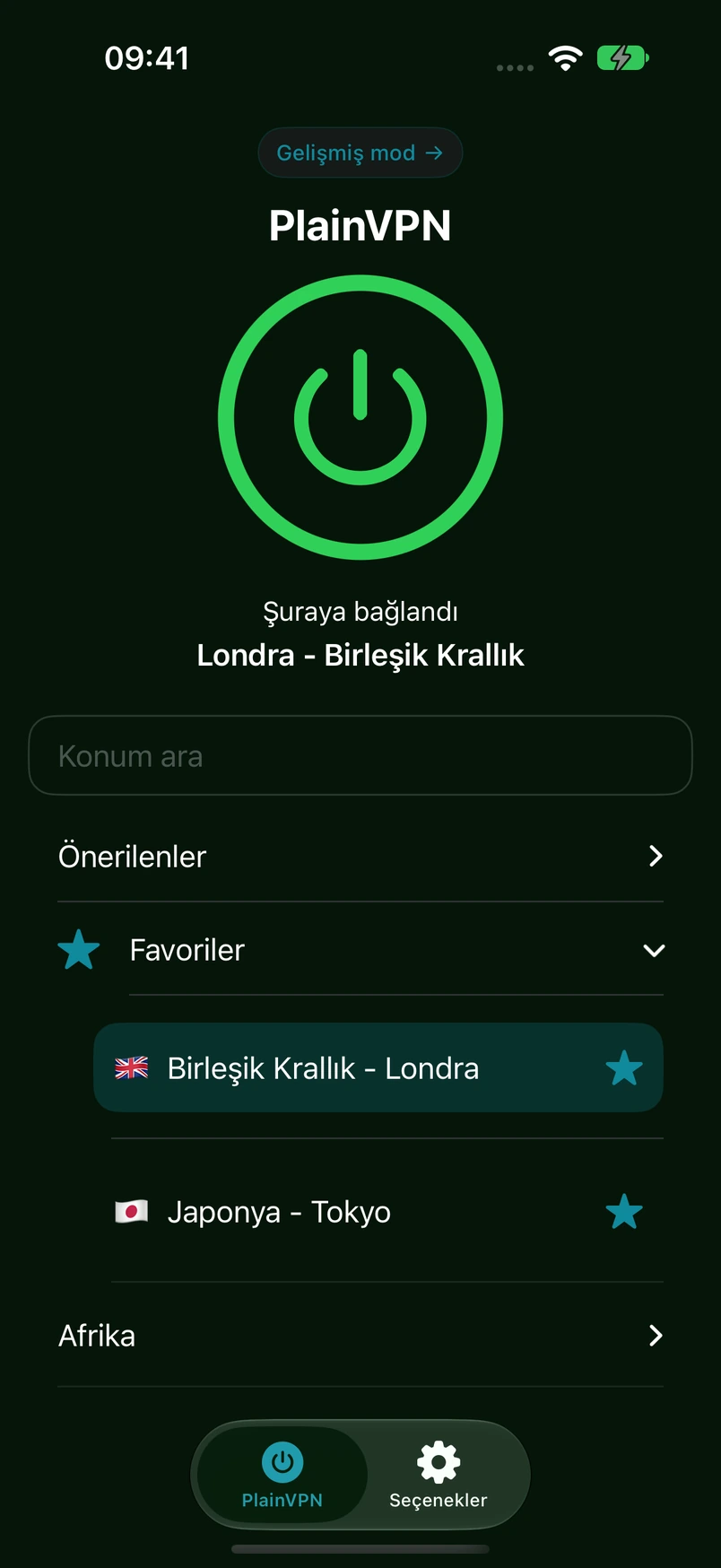 PlainVPN iPhone — Basit mod