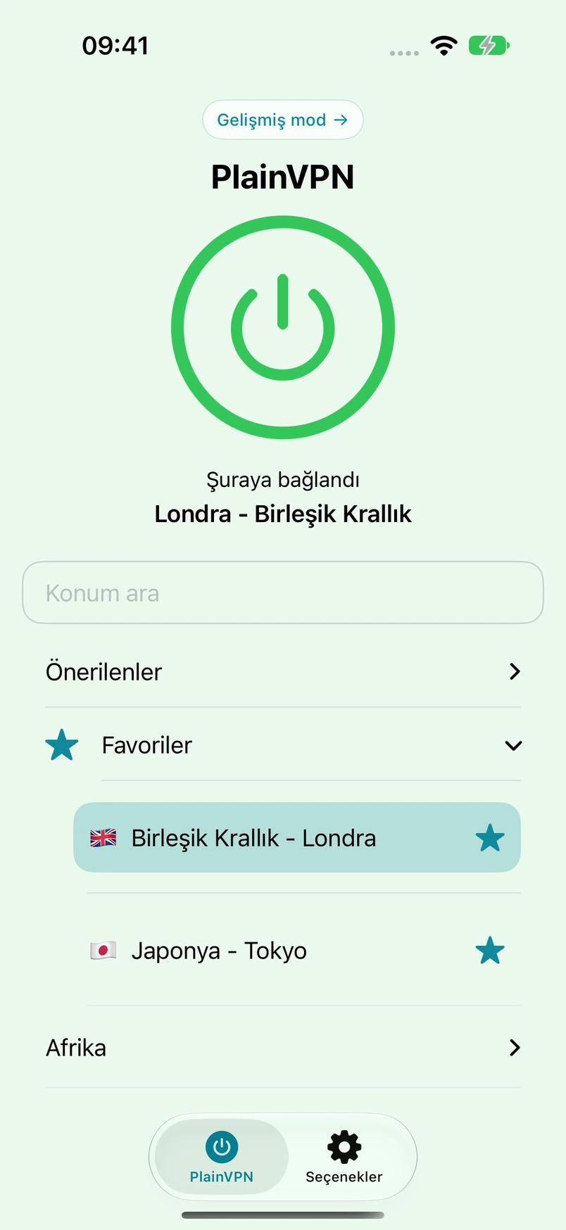 PlainVPN iPhone — Basit mod