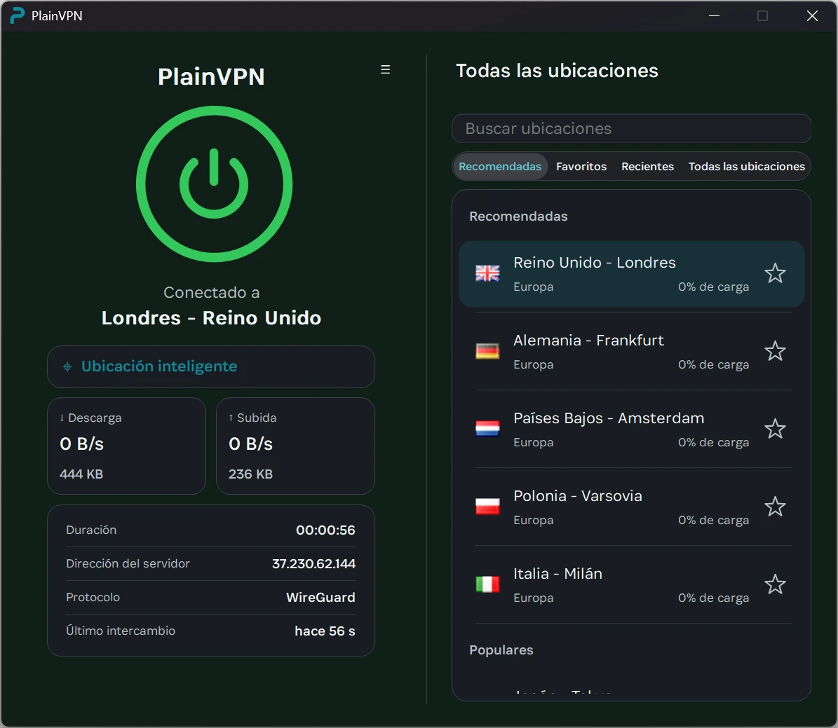 PlainVPN — Modo Avanzado