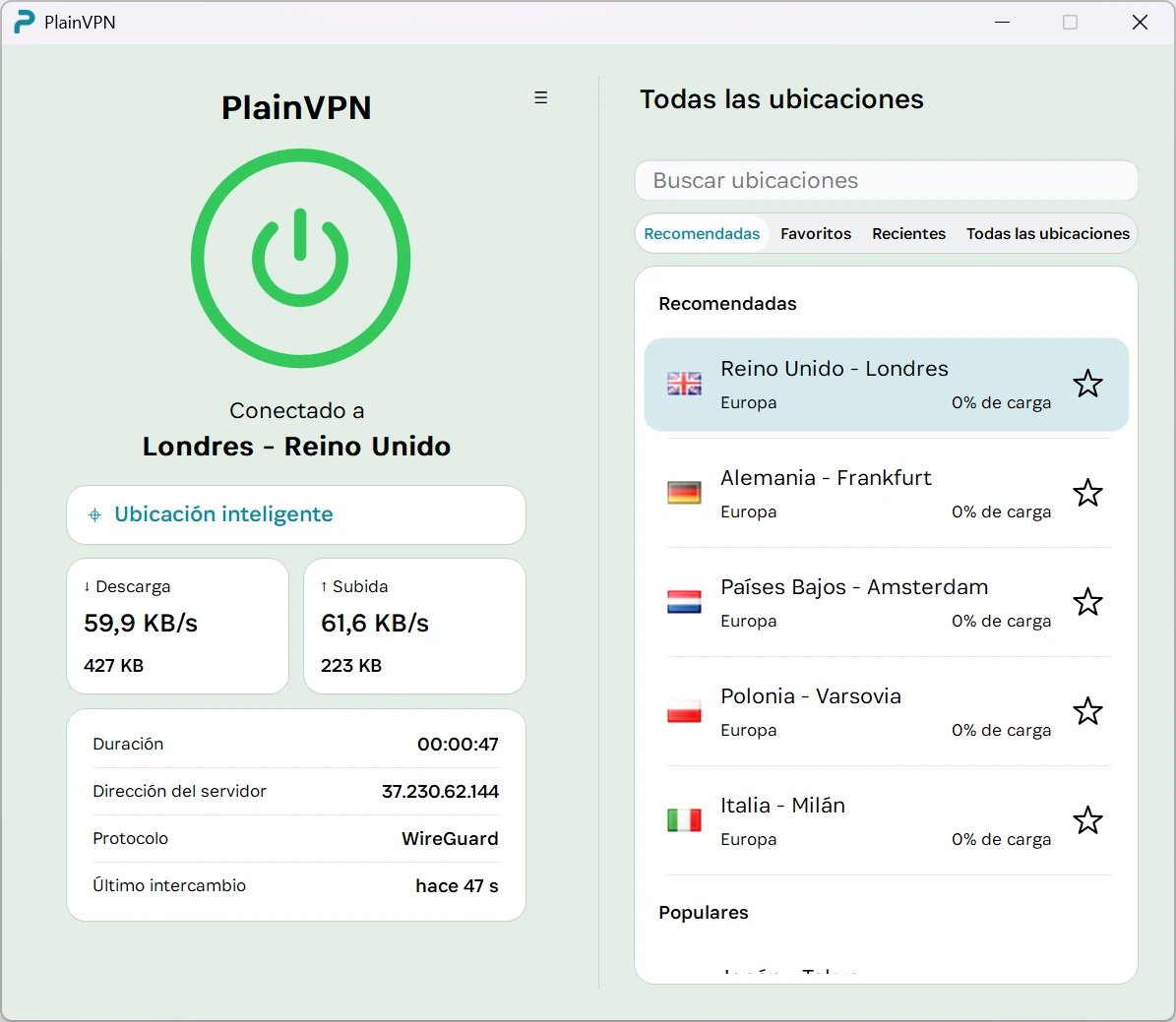 PlainVPN — Modo Avanzado