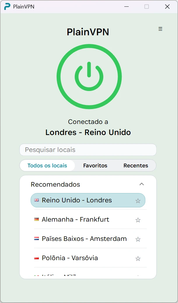 PlainVPN — Modo Simples
