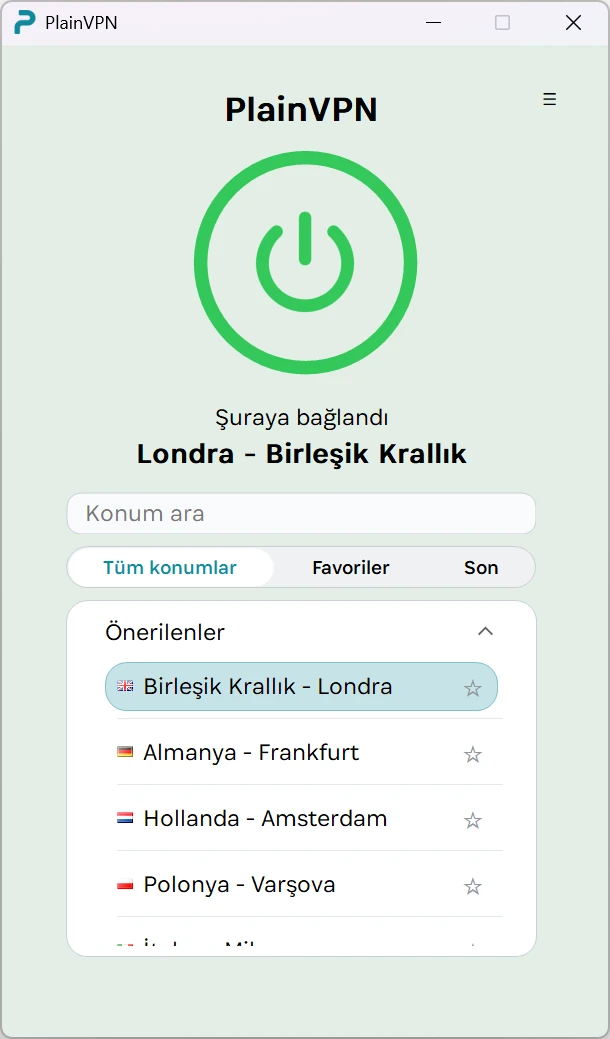 PlainVPN &mdash; Basit mod